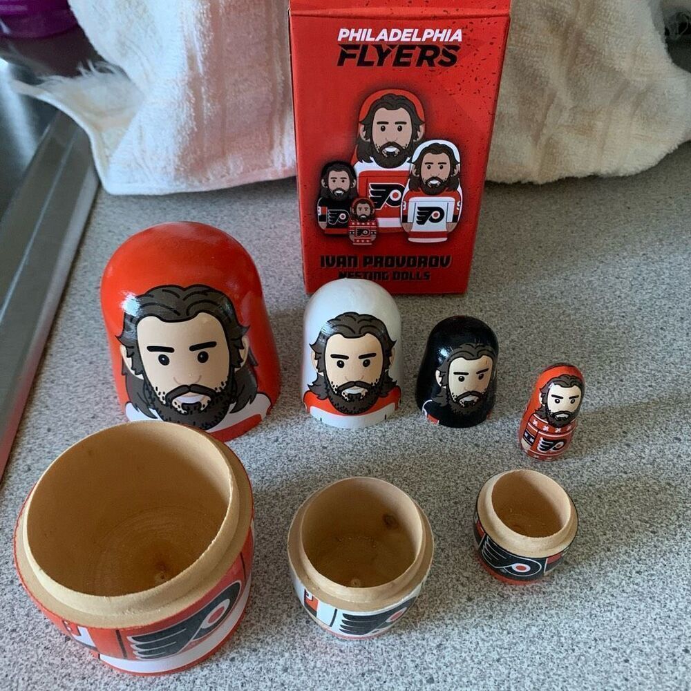 Philadelphia Flyers Ivan Provorov Nesting Dolls